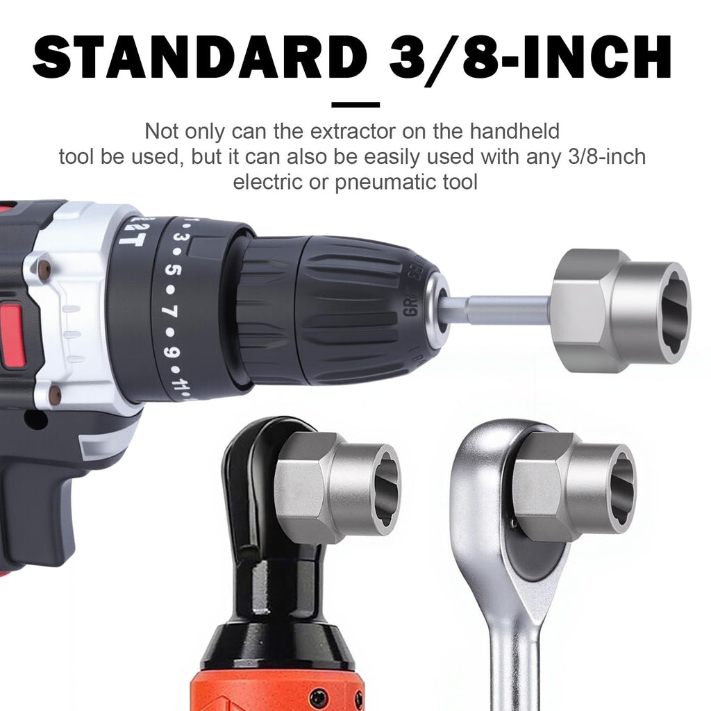 Bolt Extractor Set 14Pc Stripped Bolt Remover Socket Kit for Damaged Nuts