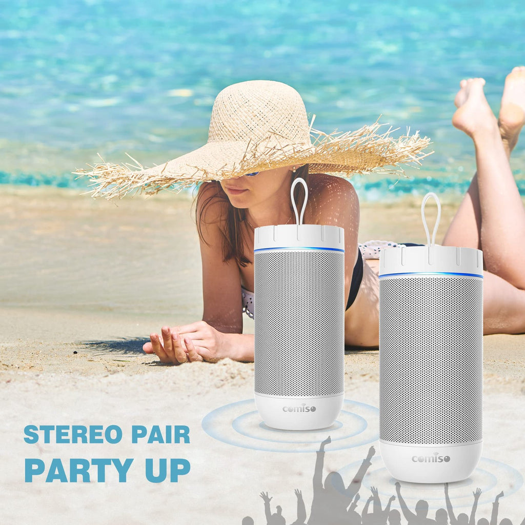 COMISO X26 Bluetooth Speaker 360° HD Sound Waterproof 24H Portable Audio