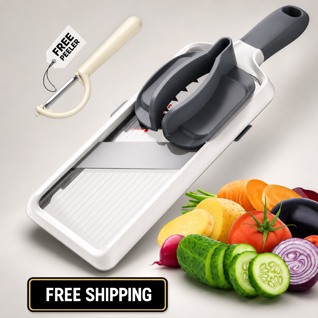 Multi Handheld Mandoline Slicer- Adjustable Stainless Steel Blade Slicer Veggies