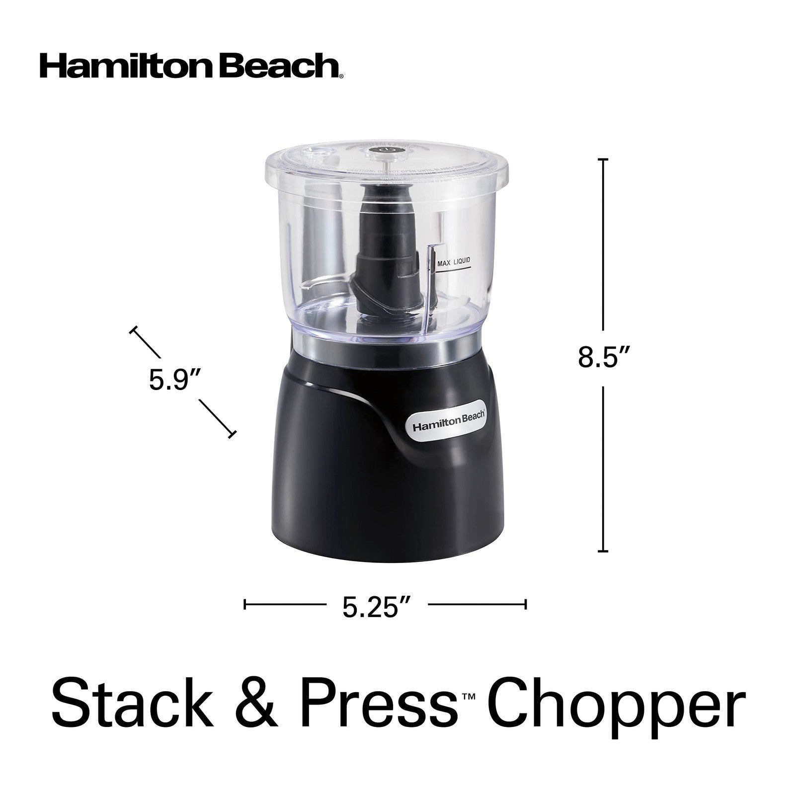 Hamilton Beach Electric Vegetable Chopper & Mini Food Processor 3-Cup, 350 Watts