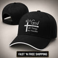 Jesus Hat for Men, Snapback Christian Hats for Women, Outdoor Religious Caps