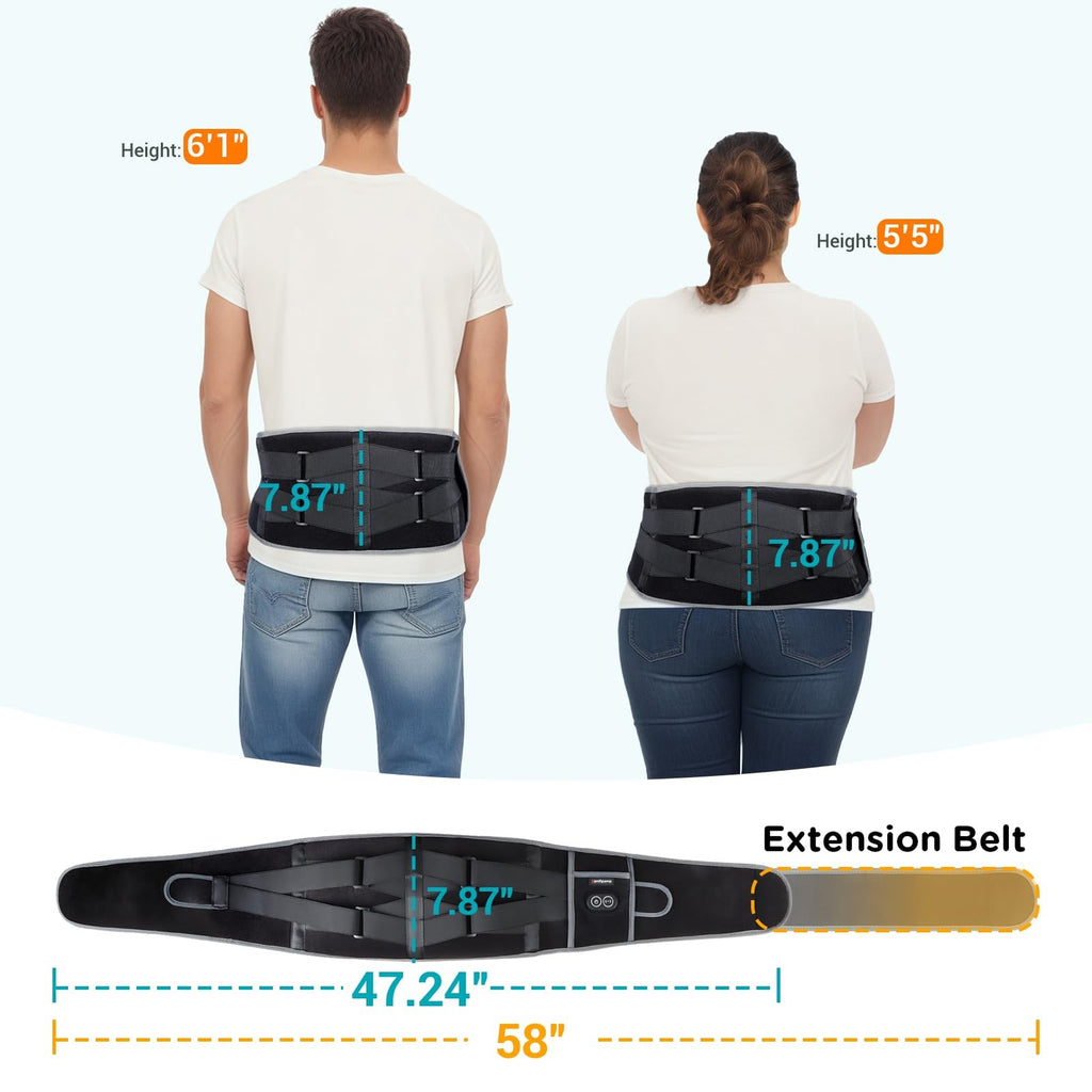 Comfytemp Cordless Heating Pad Massager Rechargeable Back Waist Heat Belt