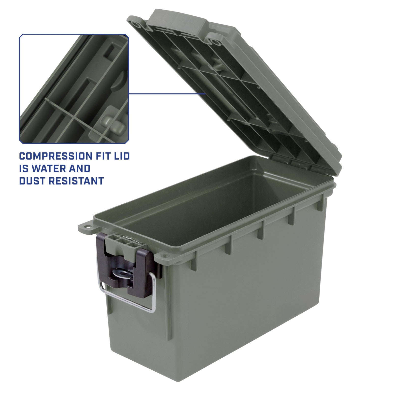Sheffield .30 Cal Ammo Storage Box Stackable Lockable Water Resistant Case