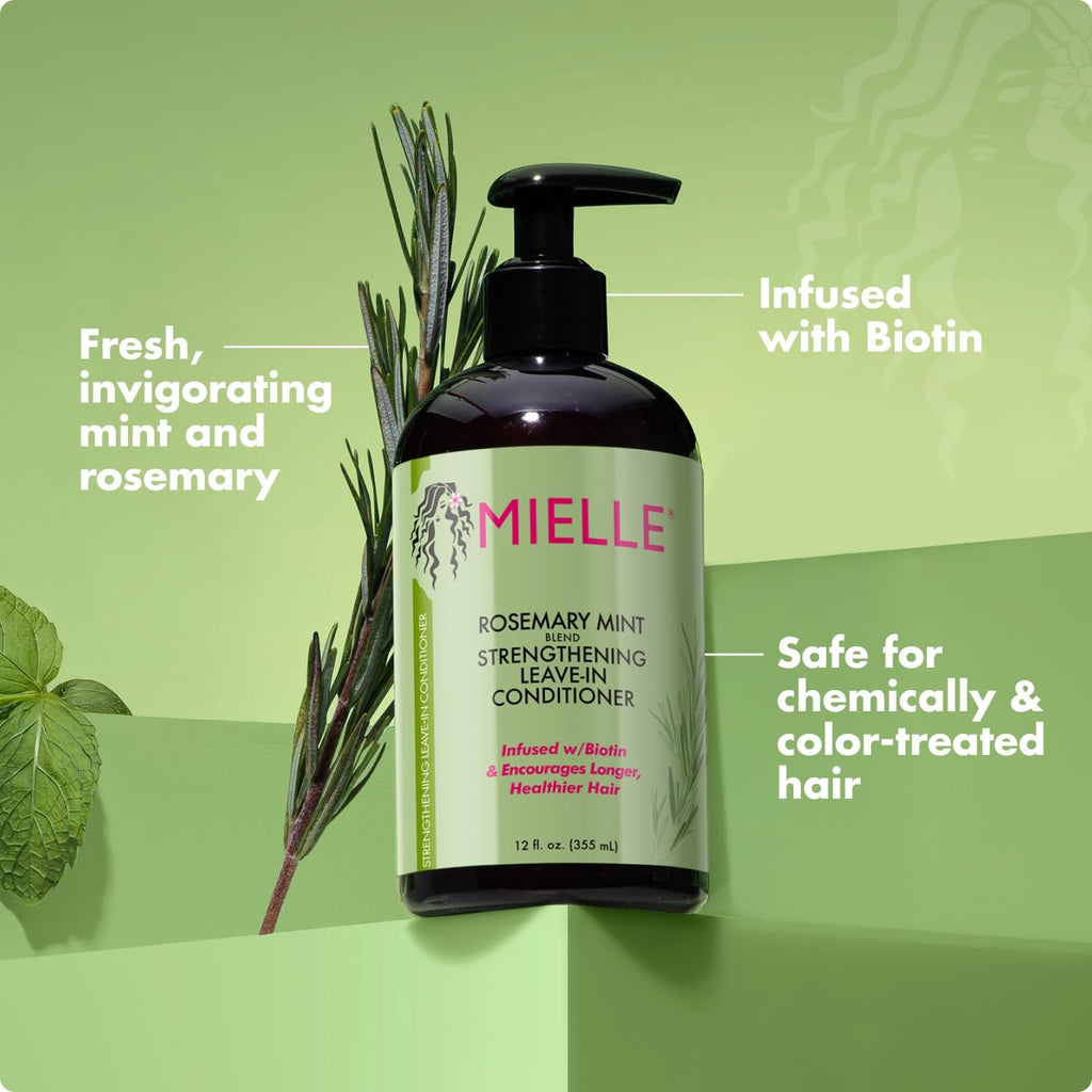 Mielle Organics Leave In Conditioner Hydrating Strengthening Hair Care Daily Use