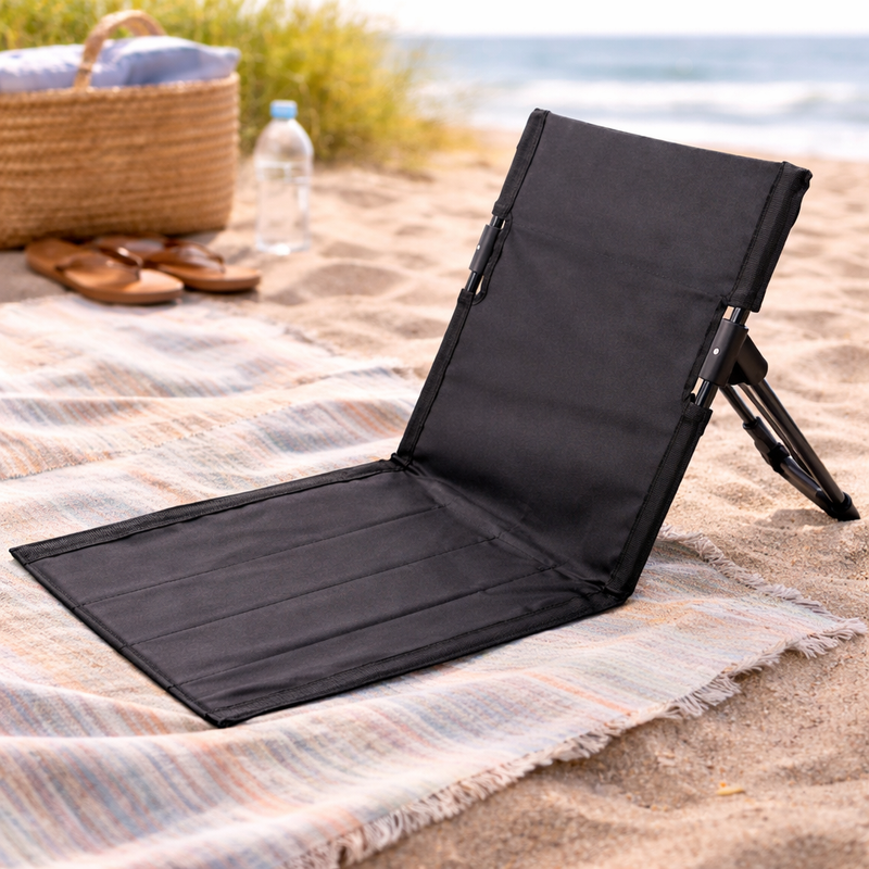 Outdoor Portable Beach Backrest Chair Foldable Lightweight Outdoor Seating