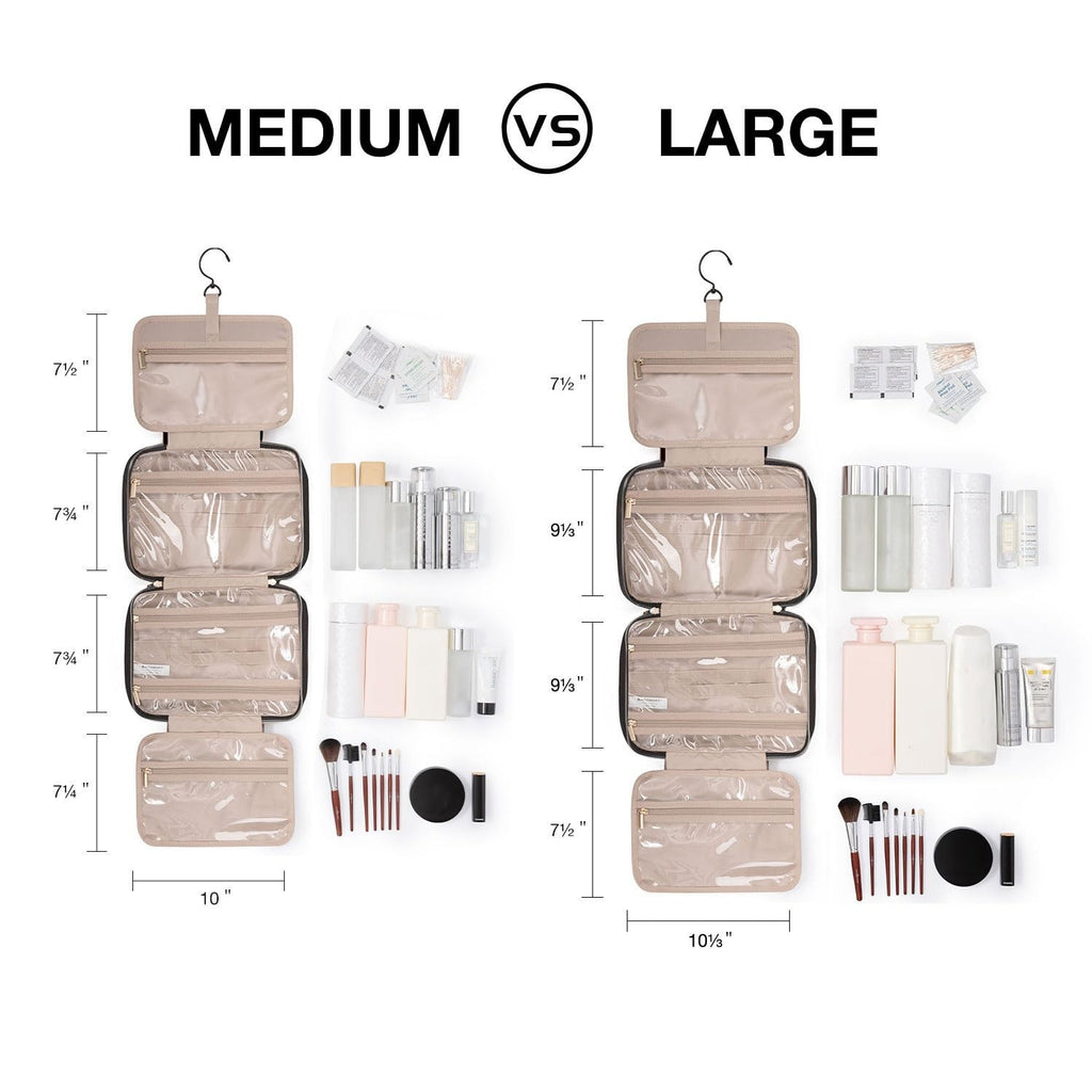 BAGSMART Travel Toiletry Bag Hanging Organizer Water Resistant Cosmetic Bag