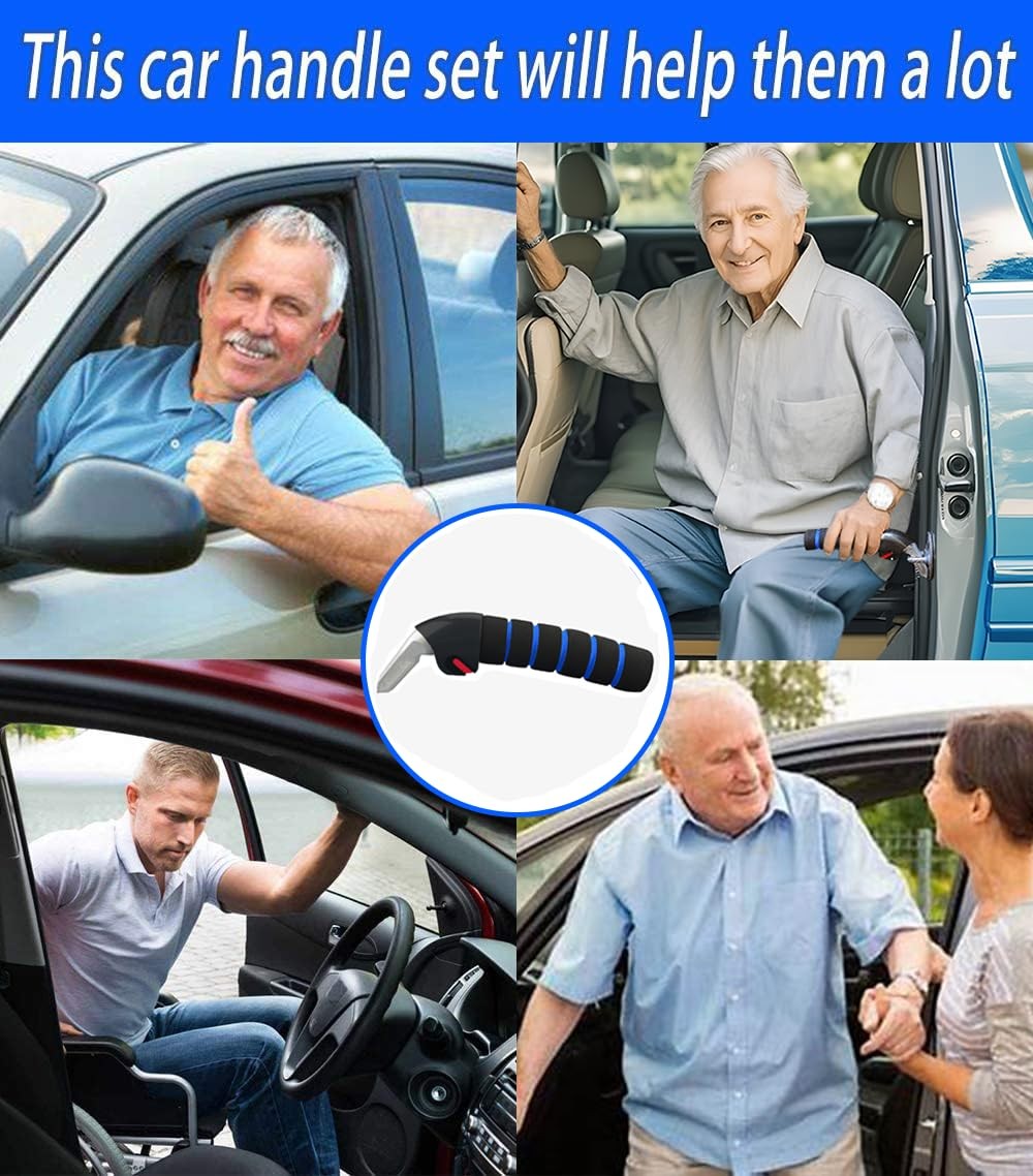 Car Door Handle Assist for Elderly 2 Pack Auto Support Handle Seniors