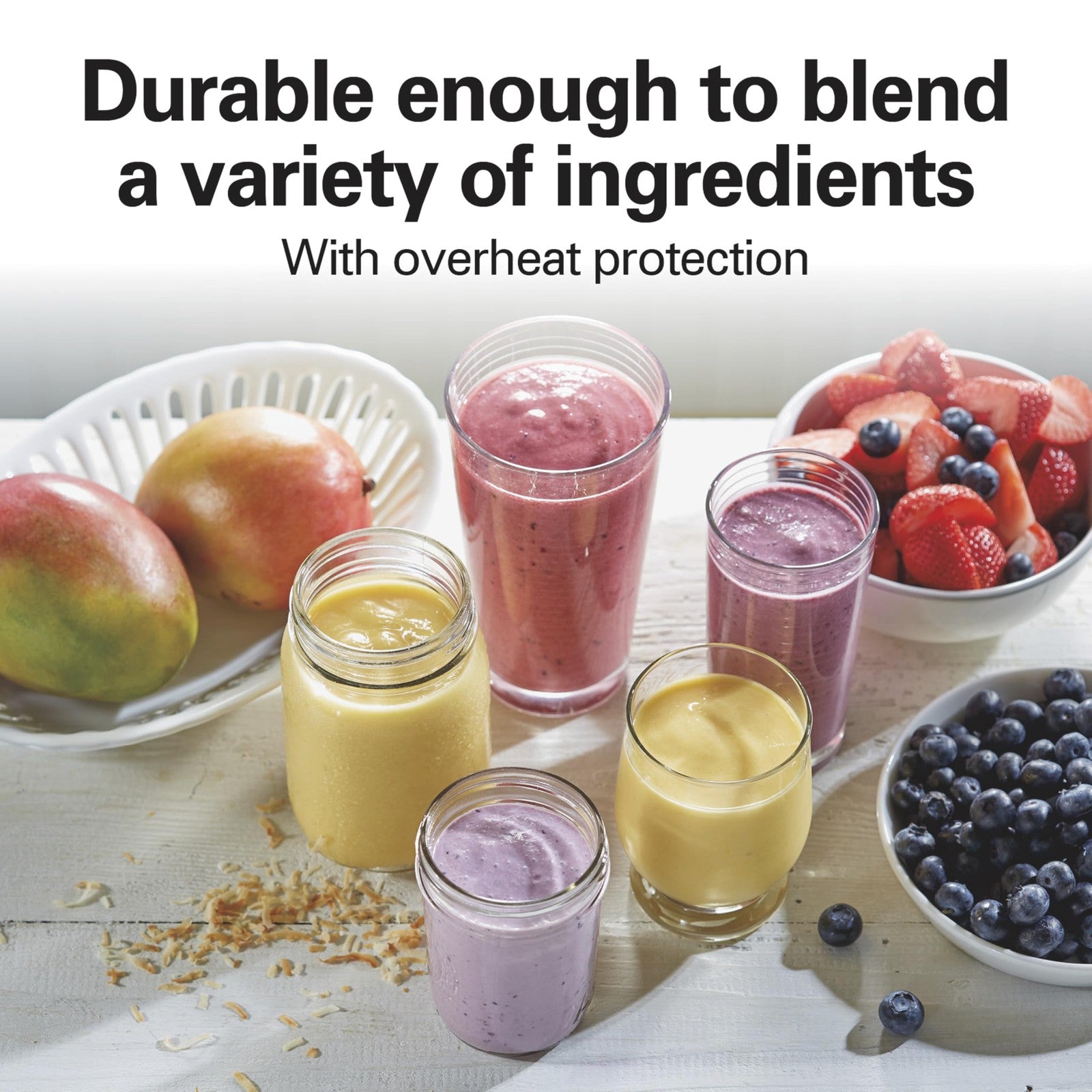 Portable Smoothie Blender 14oz Travel Cup Easy One-Touch Shakes Home Gym Office