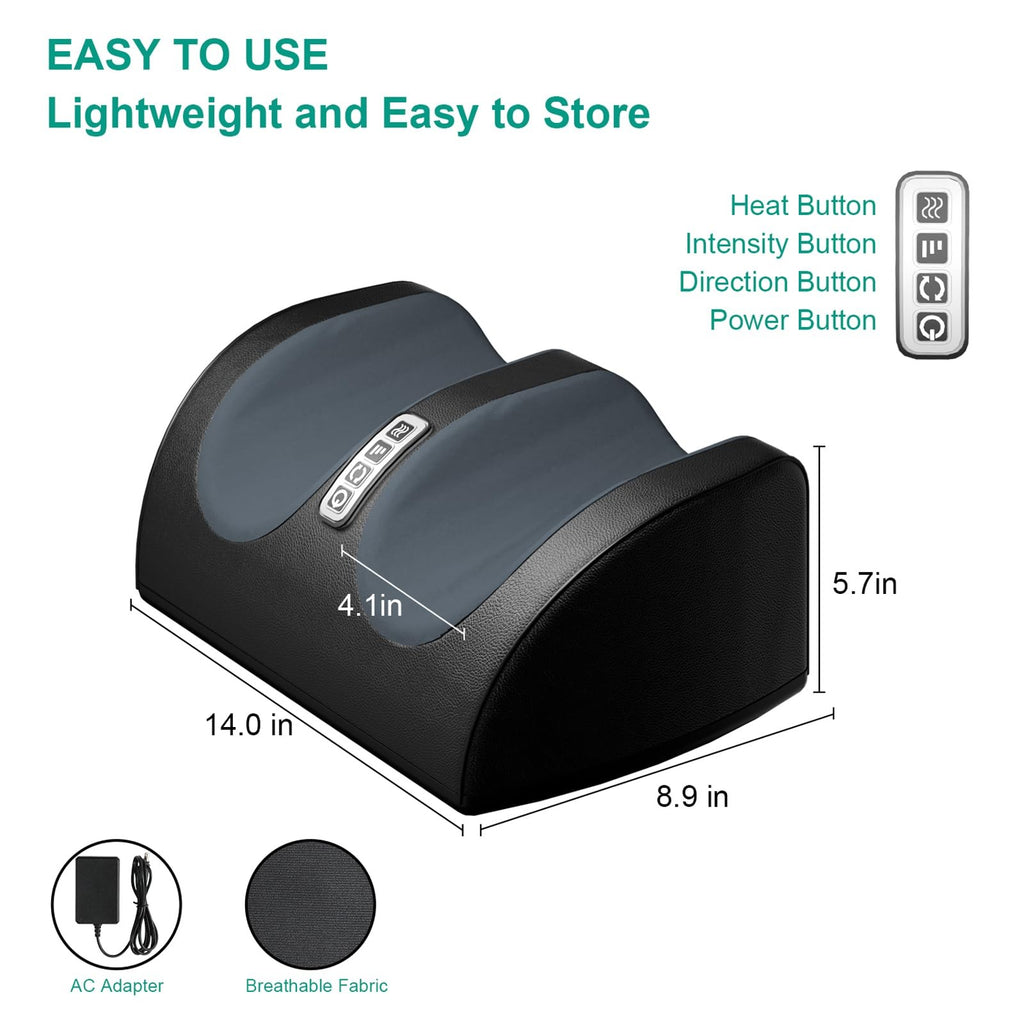 Shiatsu Foot Massager with Heat Foot and Calf Roller Massage Machine
