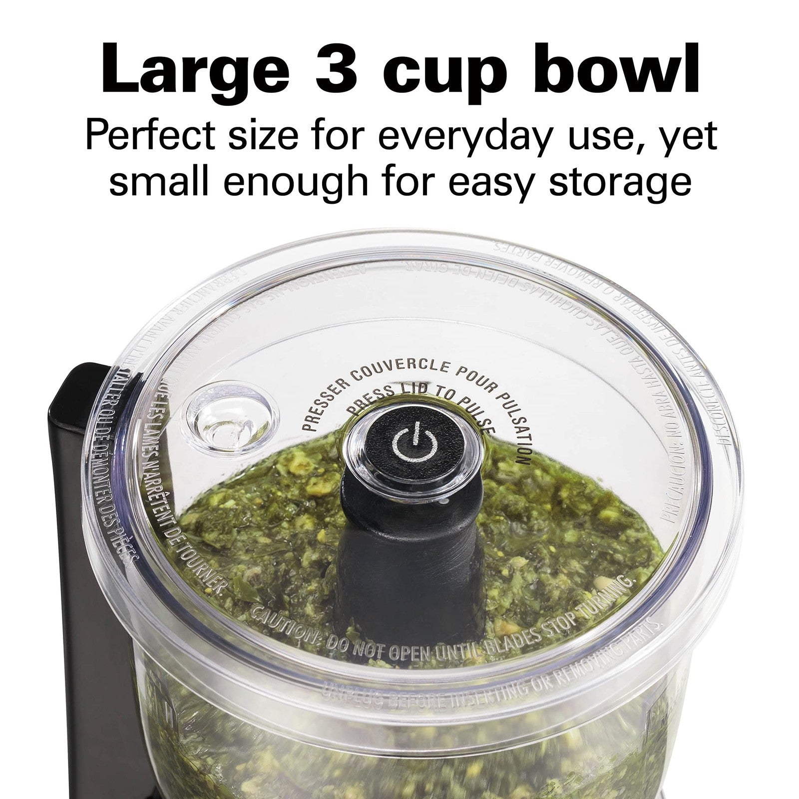 Hamilton Beach Electric Vegetable Chopper & Mini Food Processor 3-Cup, 350 Watts
