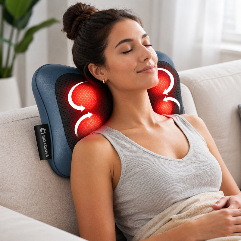 Shiatsu Back Neck Massager with Heat Deep Tissue Pain Relief Relaxation Home Car