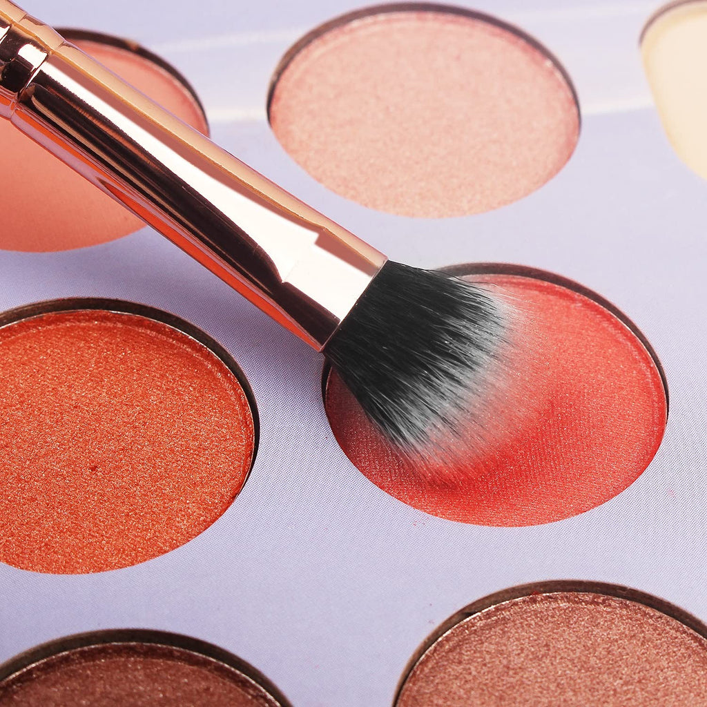 Real Perfection Makeup Brush Set 16 Pcs with 1 Eyebrow Razor Premium Synthetic