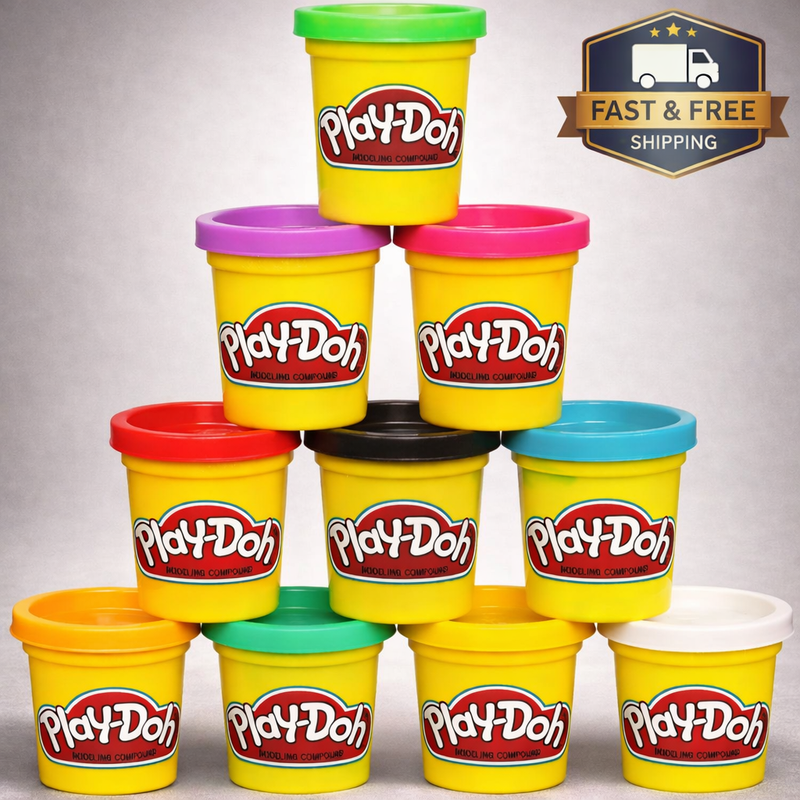 Play Dough Set 10 Pack Colors Modeling Clay Kids Non Toxic 2oz Cans