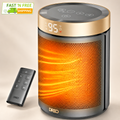 DREO Space Heater Portable 1500W Ceramic Fast Heat Thermostat Remote Home