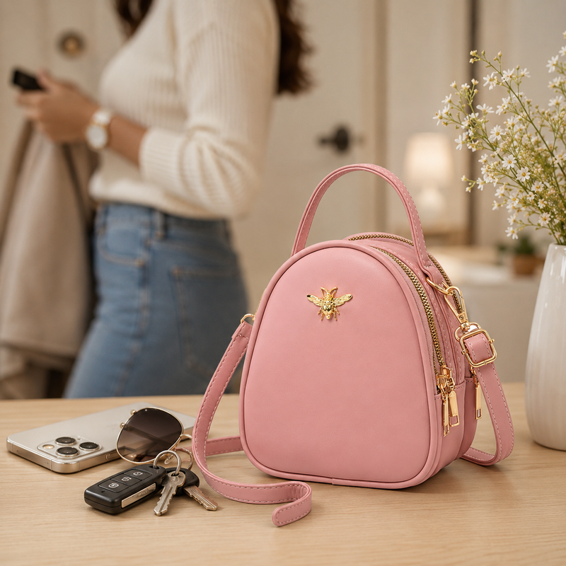 Women Small Crossbody Bag Faux Leather Phone Purse Wallet Messenger Bag