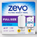 Zevo Flying Insect Trap Full Size Plug-In + 1 Cartridge Flies Gnats Indoor
