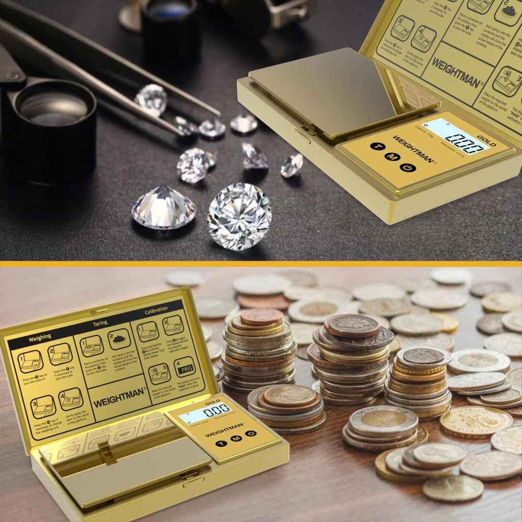 WEIGHTMAN Digital Gram Scale 0.01g Precision Pocket Jewelry Food Gold Coins