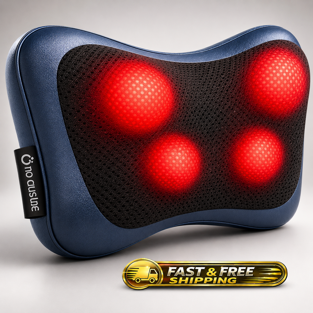 Shiatsu Back Neck Massager with Heat Deep Tissue Pain Relief Relaxation Home Car