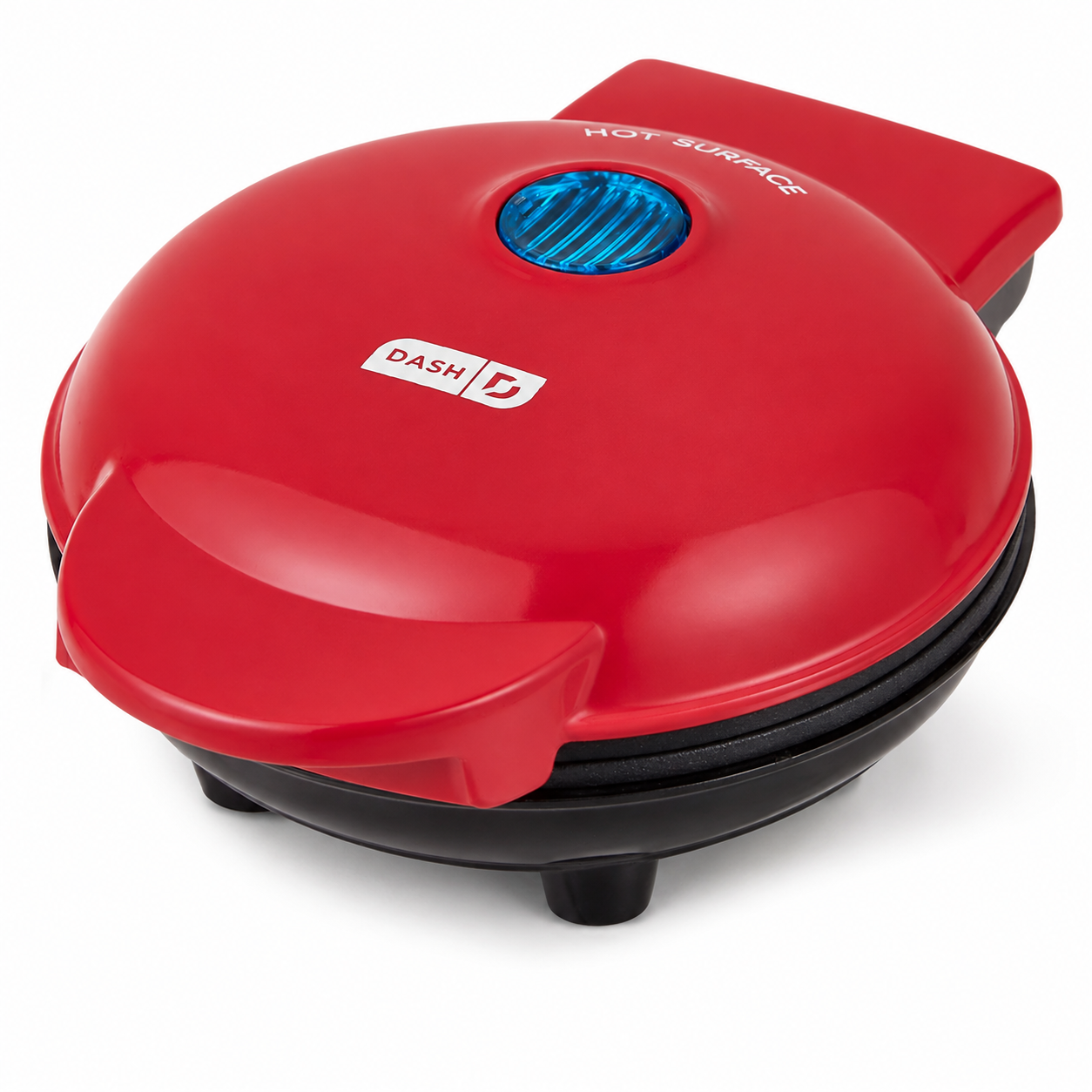 DASH Mini Maker Grill 4in Nonstick Panini Press Burger Sandwich Maker Red